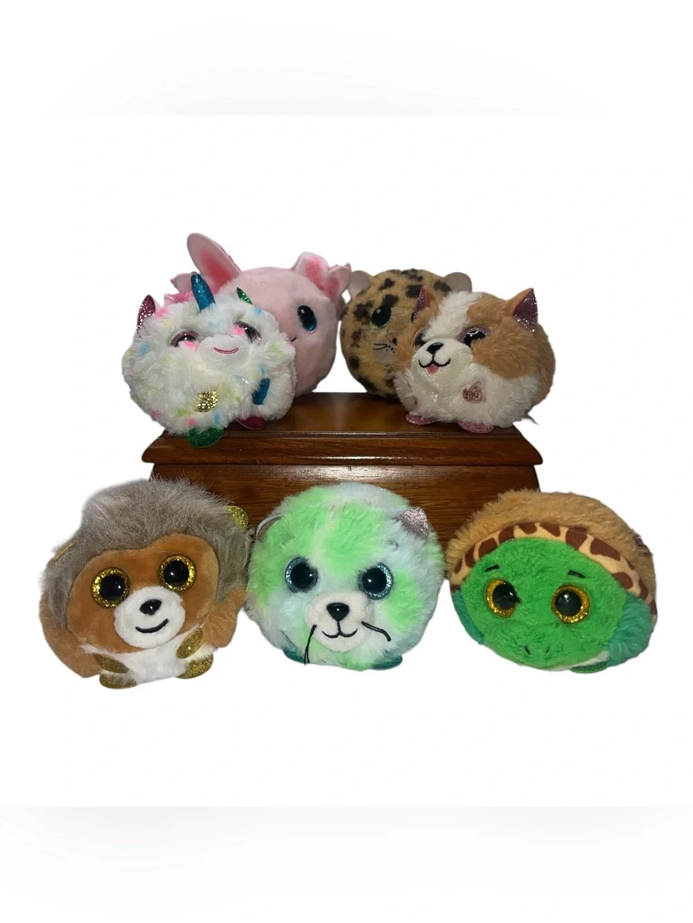 Ty Beanie Bouncers Lot of 7 Plush Balls Animal Bundle